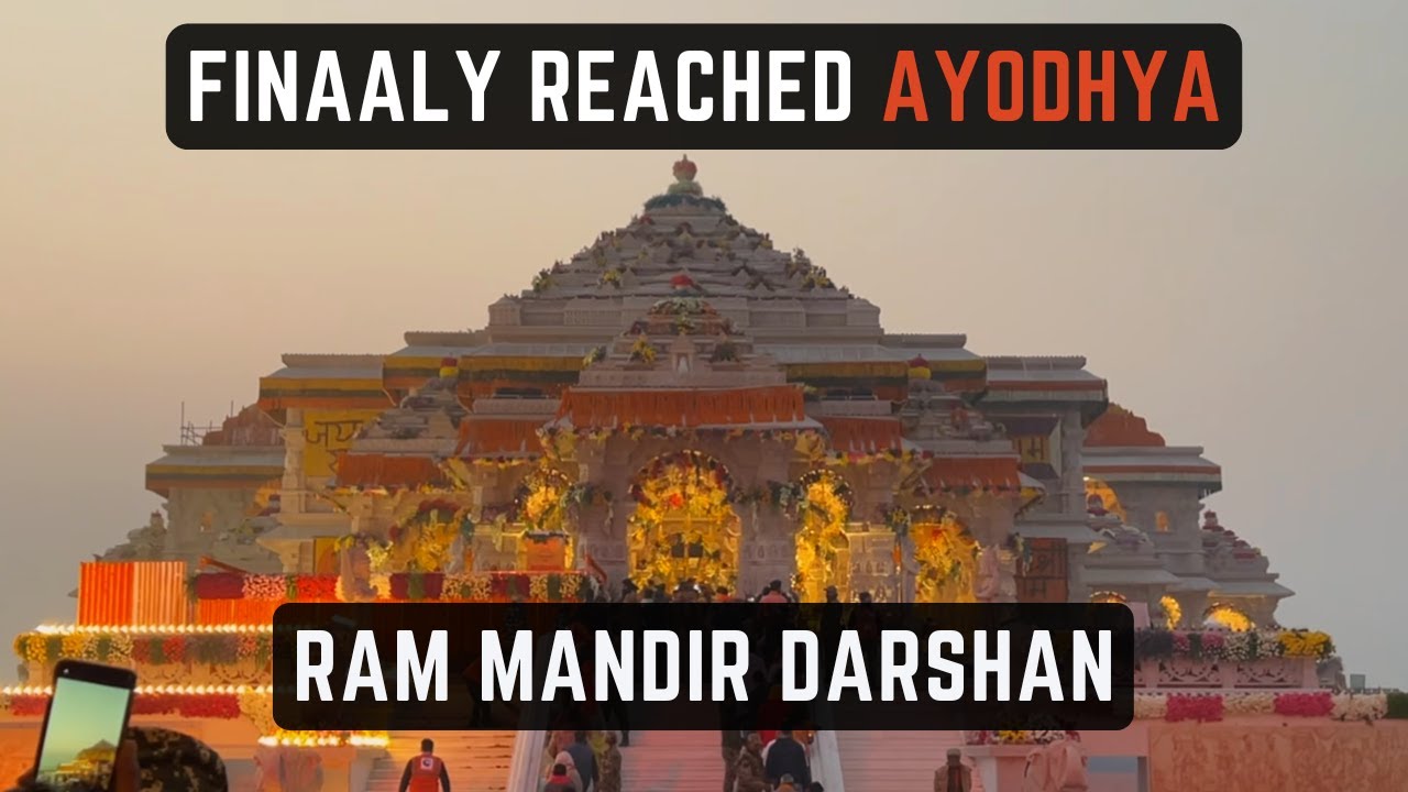 FINALLY REACHED😍AYODHYA🛕RAM MANDIR - AYODHYA RAM MANDIR DARSHAN - MUMBAI TO AYODHYA SOLO BIKE RIDE