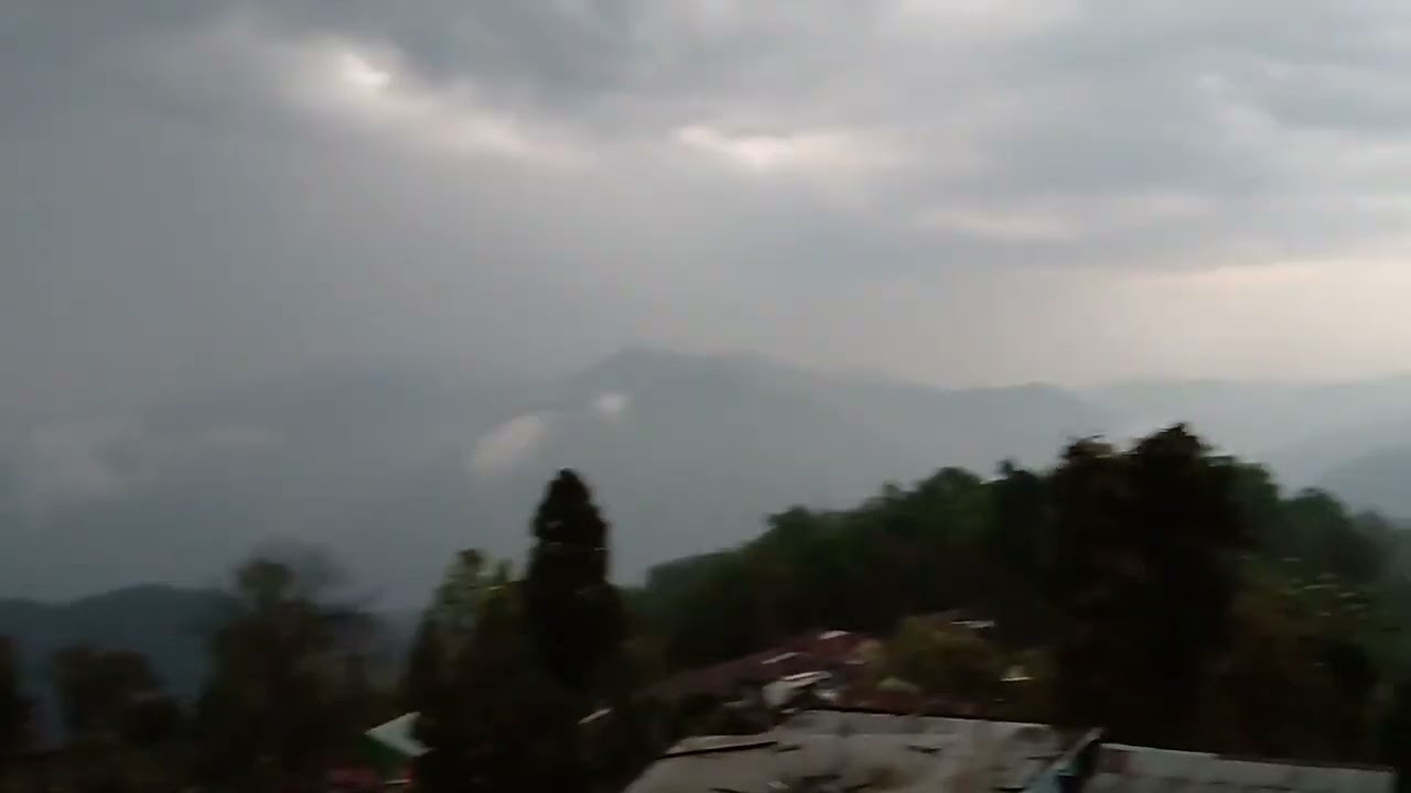 Storm in mountain 🏔️🌪️☔