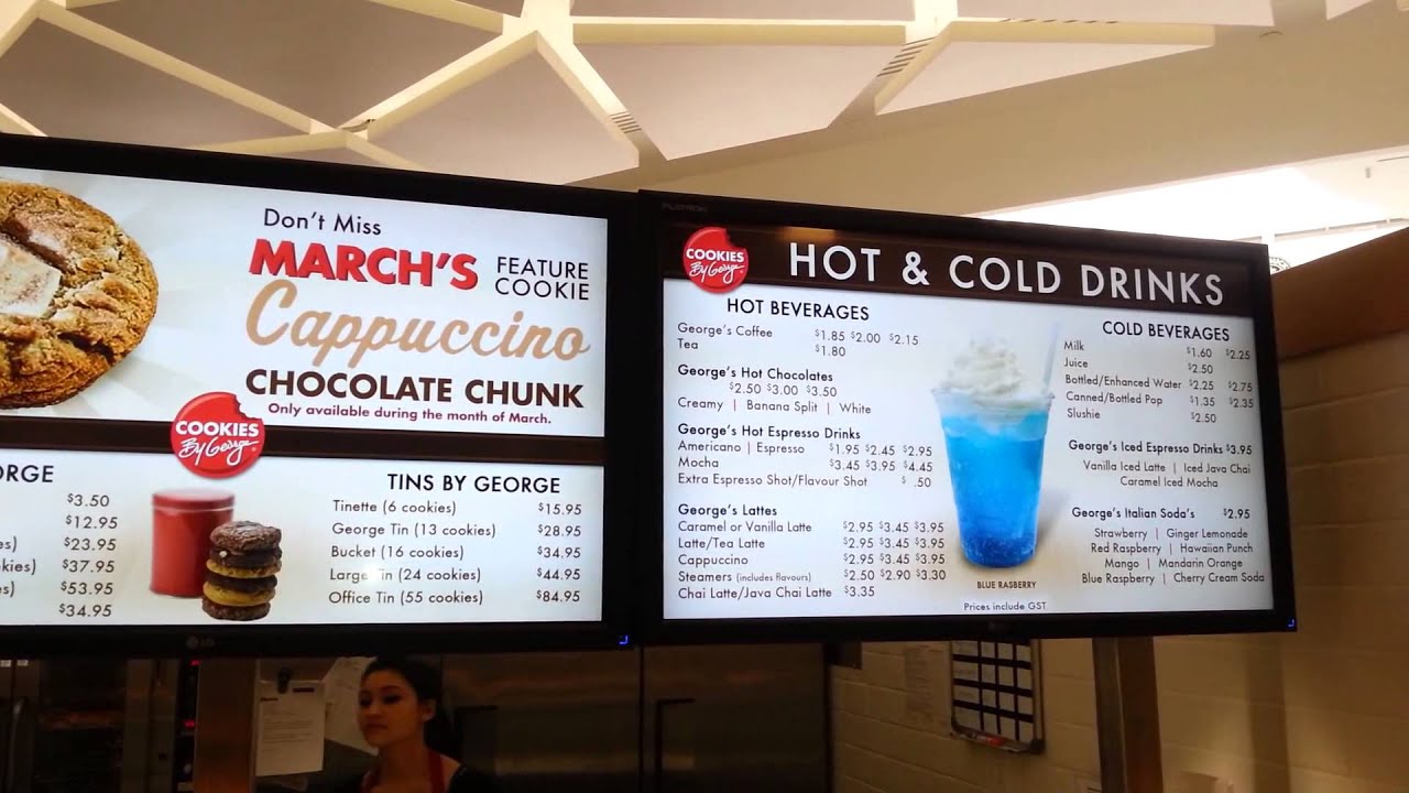 Digital Menu Boards at West Edmonton Mall
