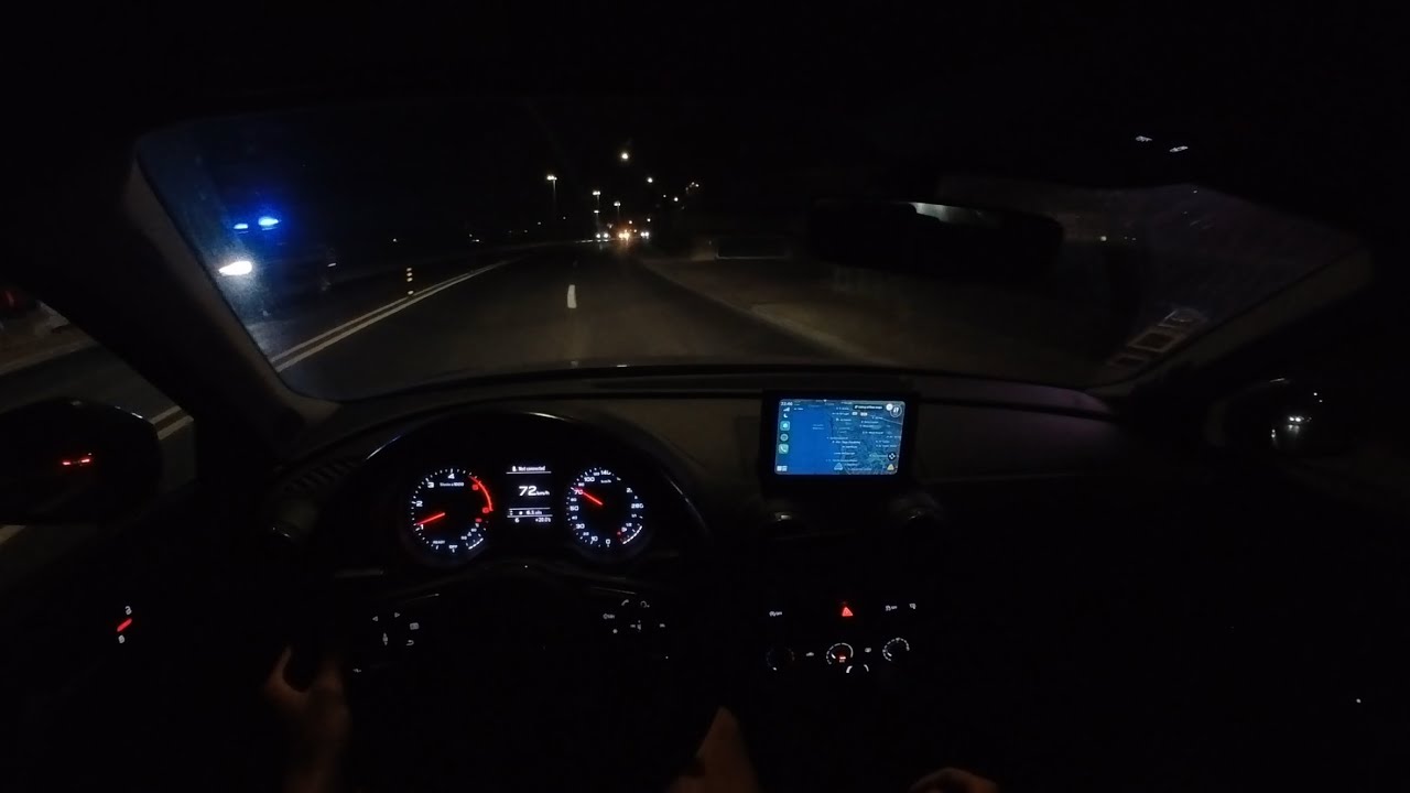 POV Audi A3 Manual | Relaxing night driving