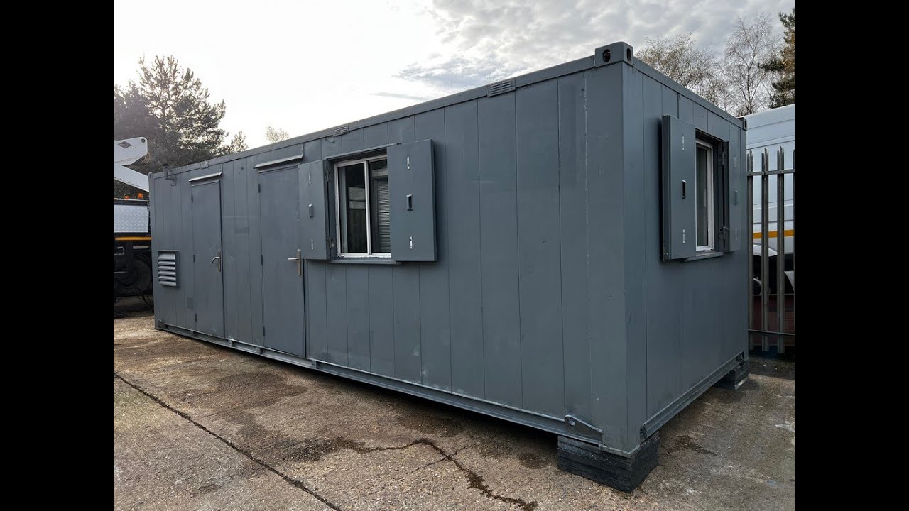 26 FT Static Welfare Unit Site Office Security Cabin Portable Building Generator For Sale