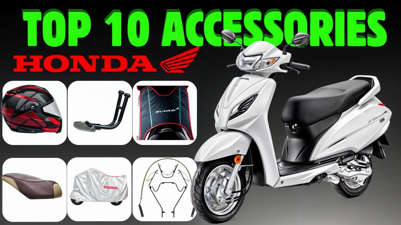 Top 10 Best & Important Accessories Honda Activa 6g with Price | Accessories कहा से Purchase करे ?