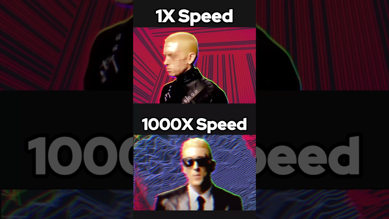 Rap God 1X Speed Vs 1000X Speed! #eminem