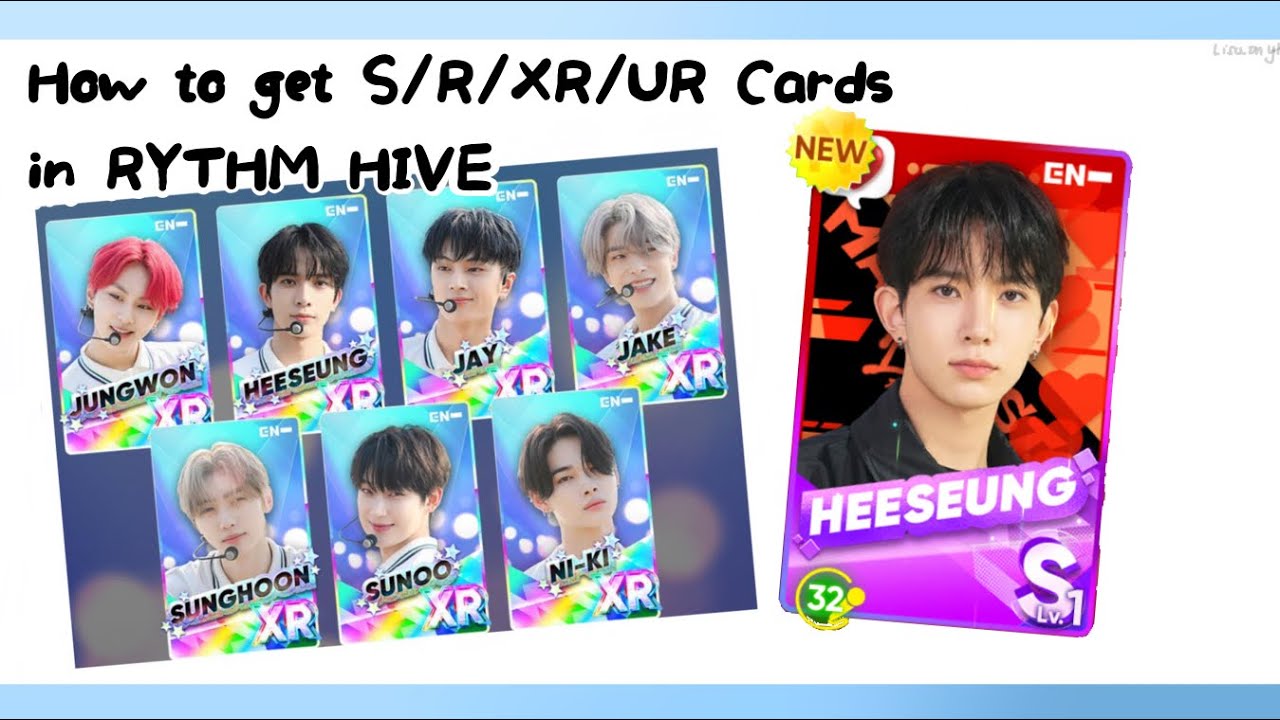 How to get S/R/XR/UR Cards for free/without spending gems || Rythm Hive Tutuorial Method
