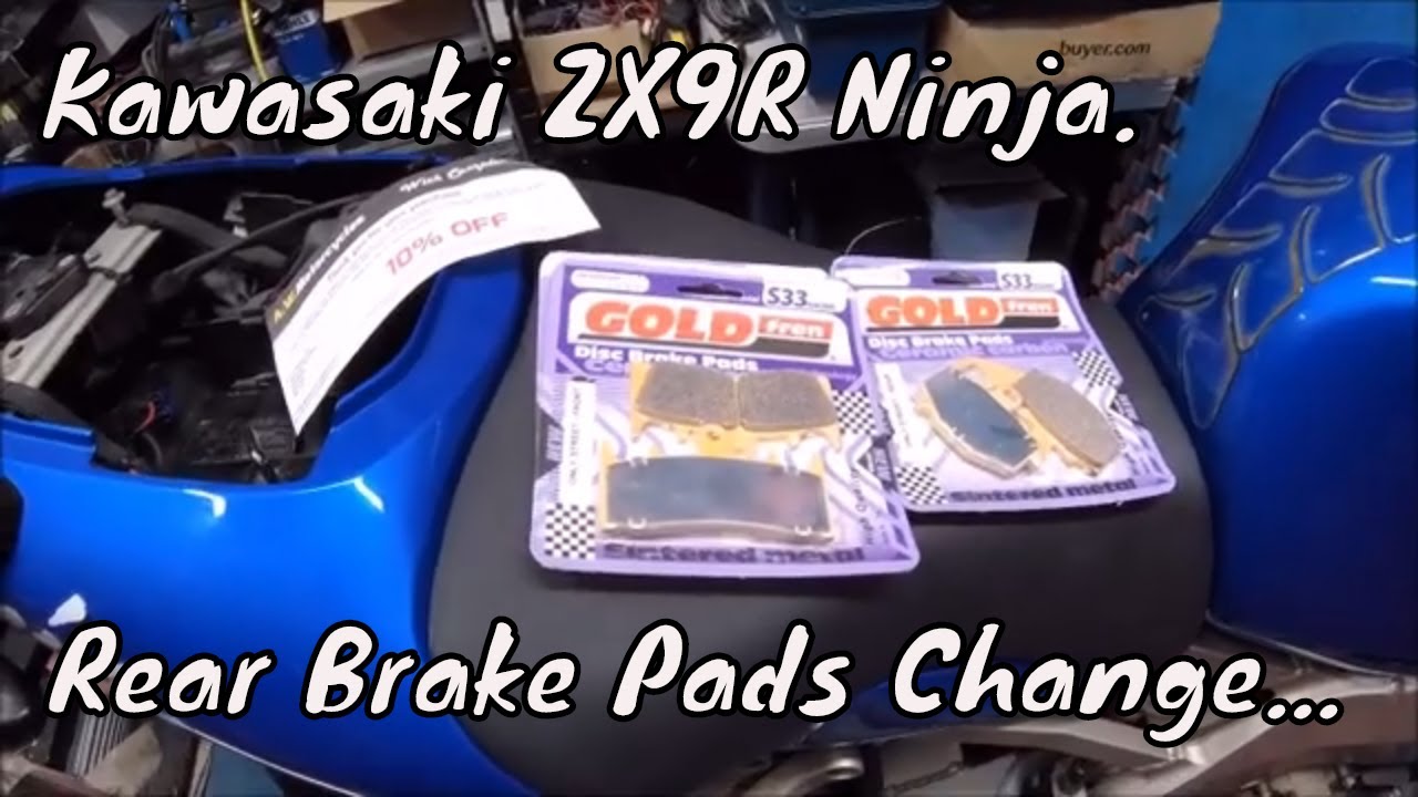 Replacing the rear pads on my Kawasaki ZX9R Ninja