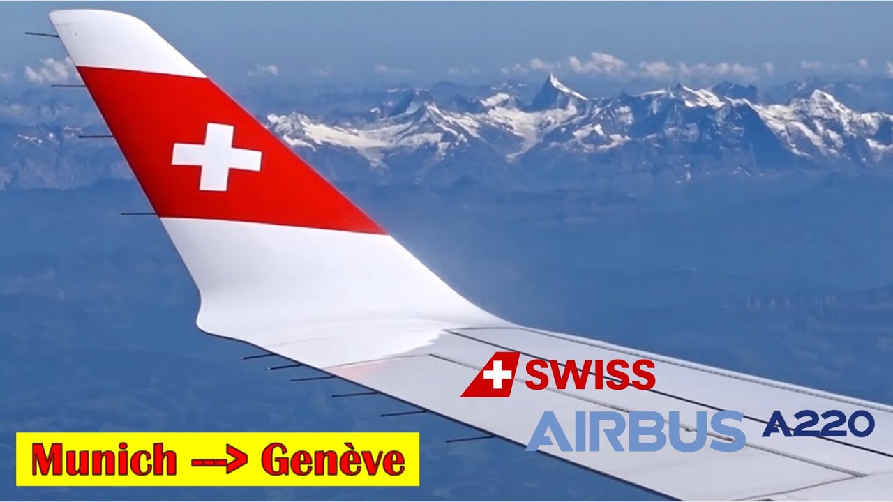 Munich → Genève - Airbus A220-100 Swiss - Flight report