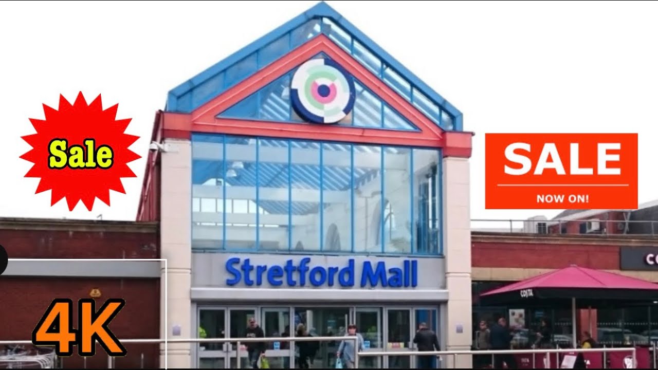 Stretford Mall / Clothes Sale / Shopping Center Walking Tour in Manchester 2025 .