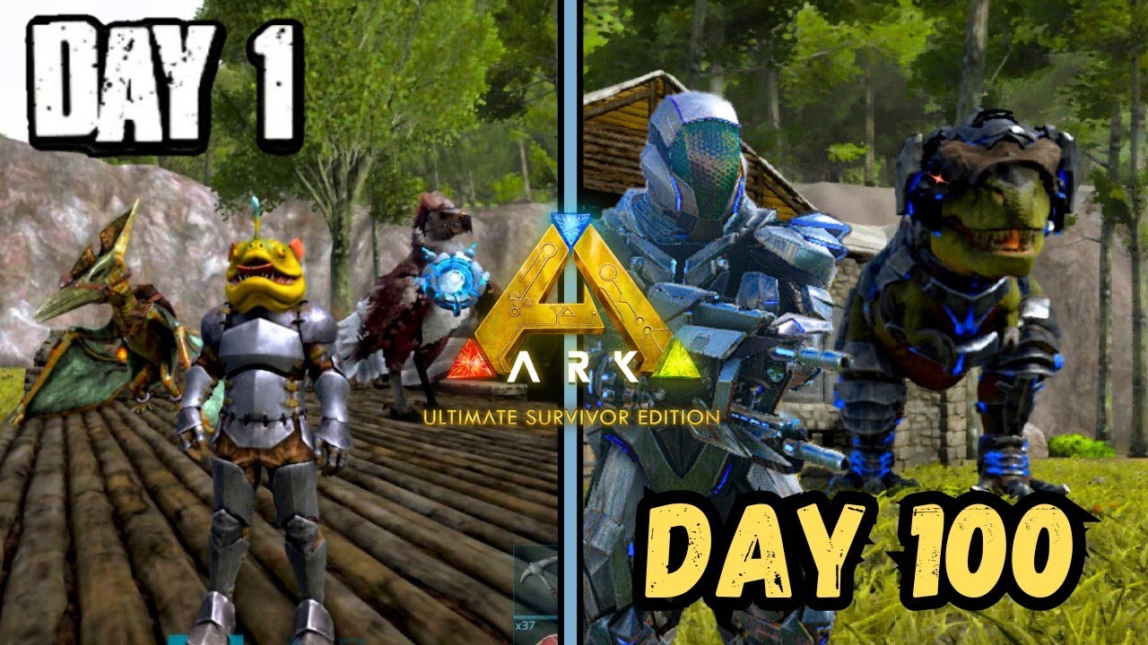 SURVIVING 100 DAYS ARK MOBILE ULTIMATE EDITION (EPISODE 1) DAY 1 TO 10