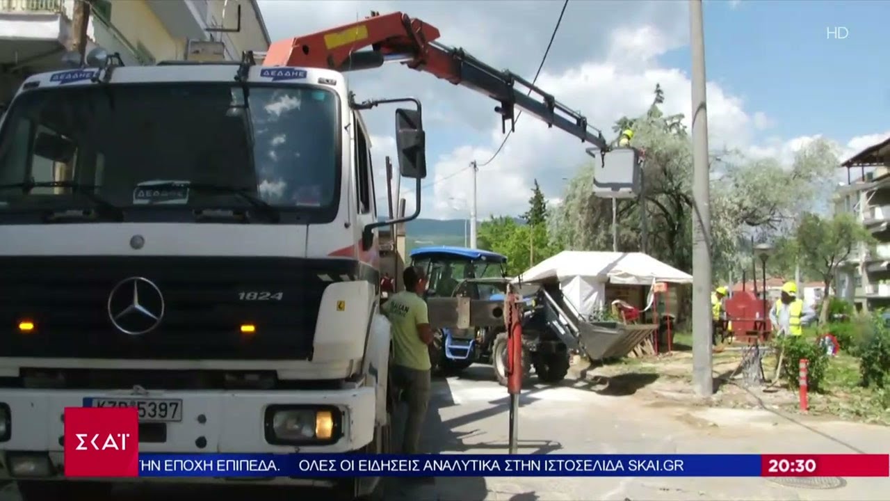 Εικόνες καταστροφής από το δυνατό μπουρίνι στη Βέροια | Ειδήσεις Βραδινό Δελτίο | 14/06/2024