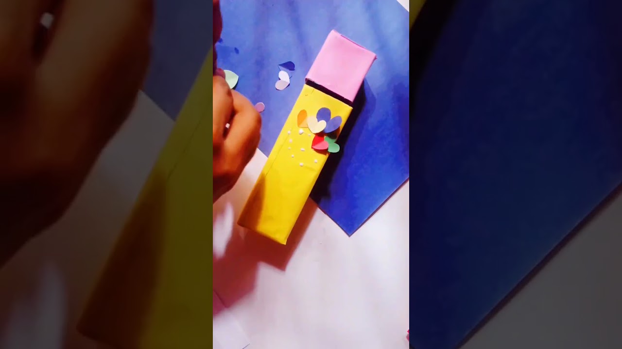 Best out of waste | Colgate box decor birthday surprise box #shorts