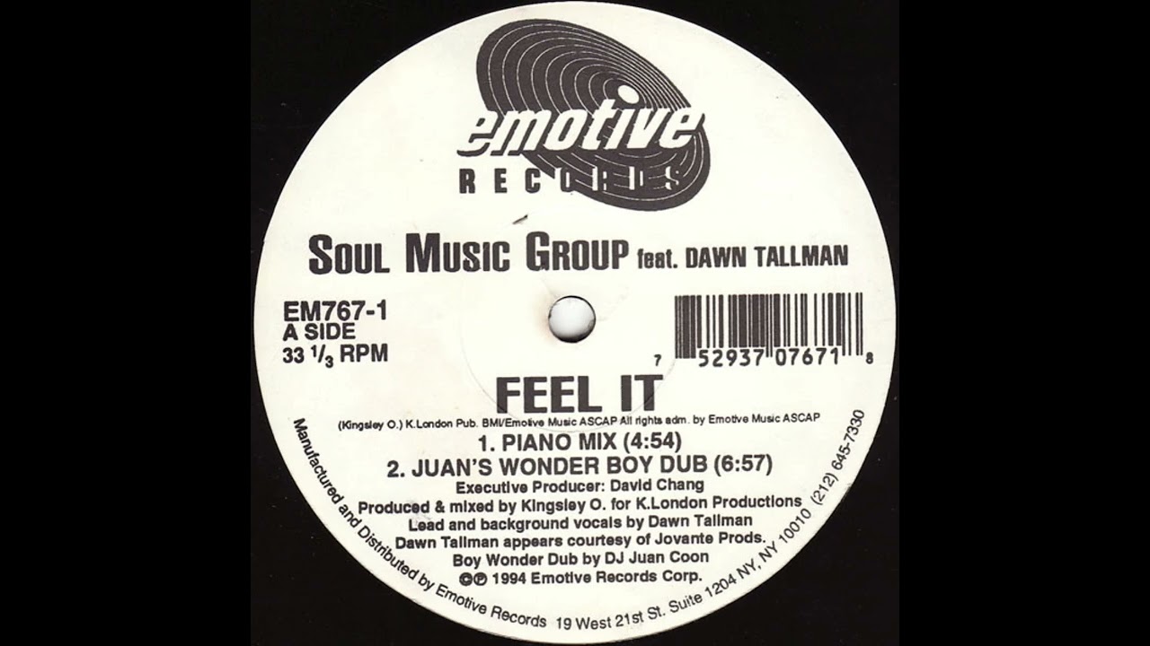 Soul Music Group - Feel It (Juan's Wonder Boy Dub) (Garage House, 1994)