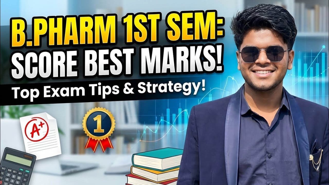 🔥 B.Pharm 1st Sem me 90% kaise laye? (Topper Strategy)