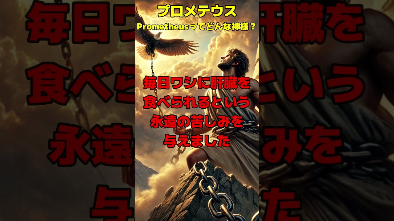 【ギリシャ神話】プロメテウス（Prometheus）ってどんな神様？　#shorts