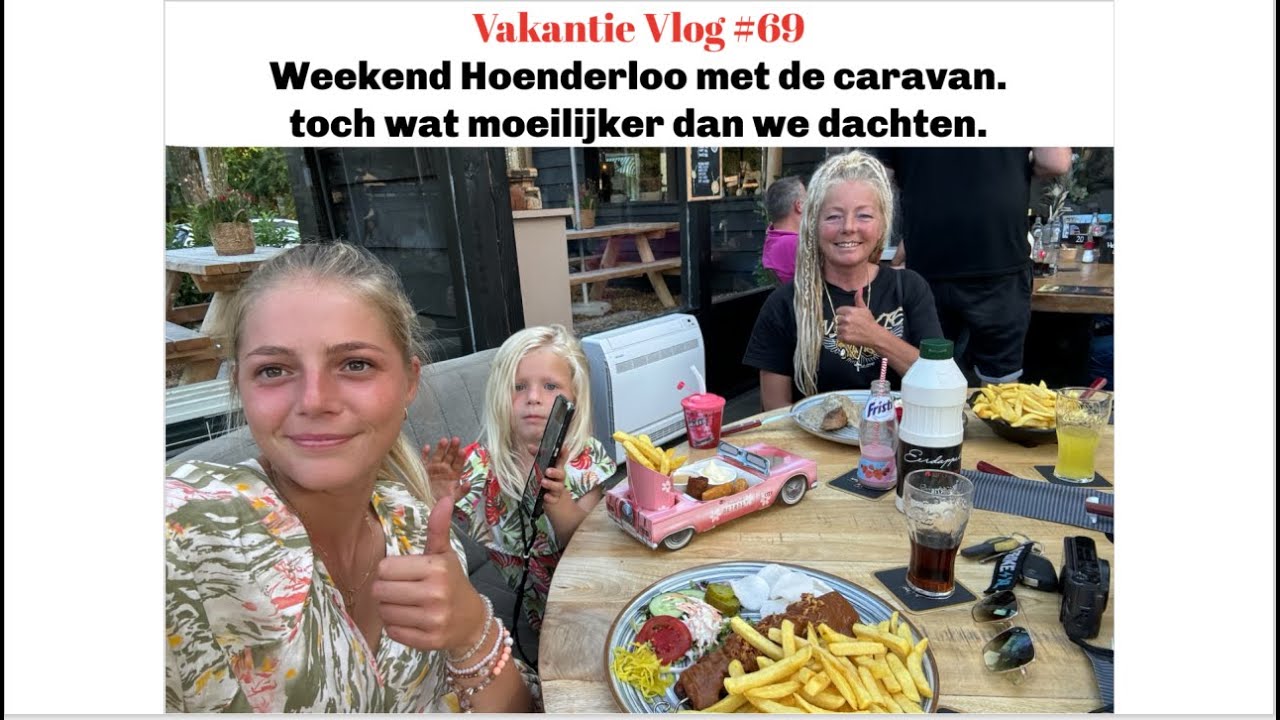 Vakantie Vlog #69 Weekend Hoenderloo met de caravan. toch wat moeilijker dan we dachten.