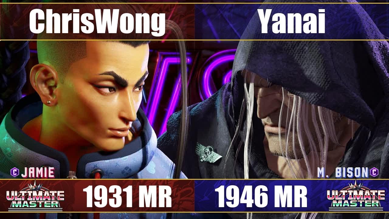 【スト6】クリスウォン vs ヤナイ (ジェイミー vs ベガ) SF6 Chris Wong vs Yanai (Jamie vs M.Bison)