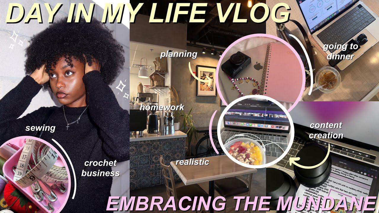 Day in My Life Vlog | slow living, college life, good eats, crochet business, and more!