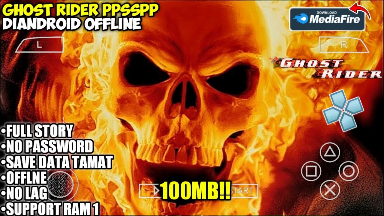 Ringan Banget!! Game Ghost Rider PPSSPP Di Android Offline 
