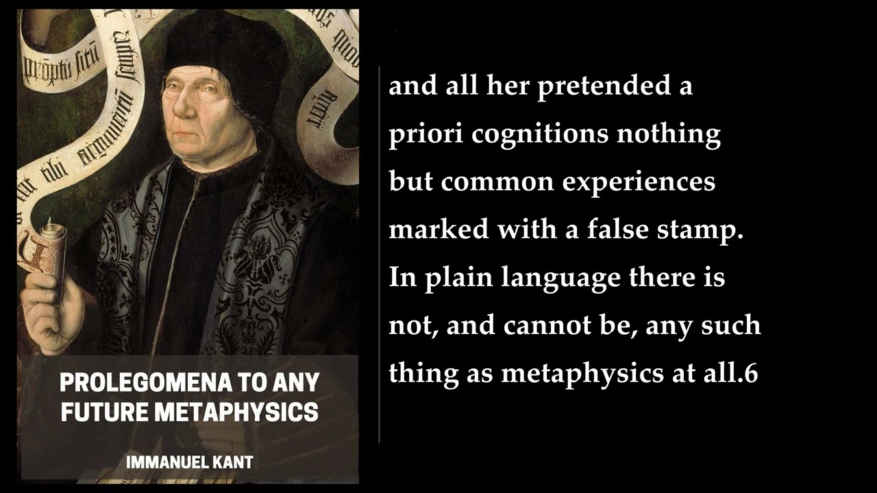Prolegomena to Any Future Metaphysics 💖 By Immanuel Kant. FULL Audiobook