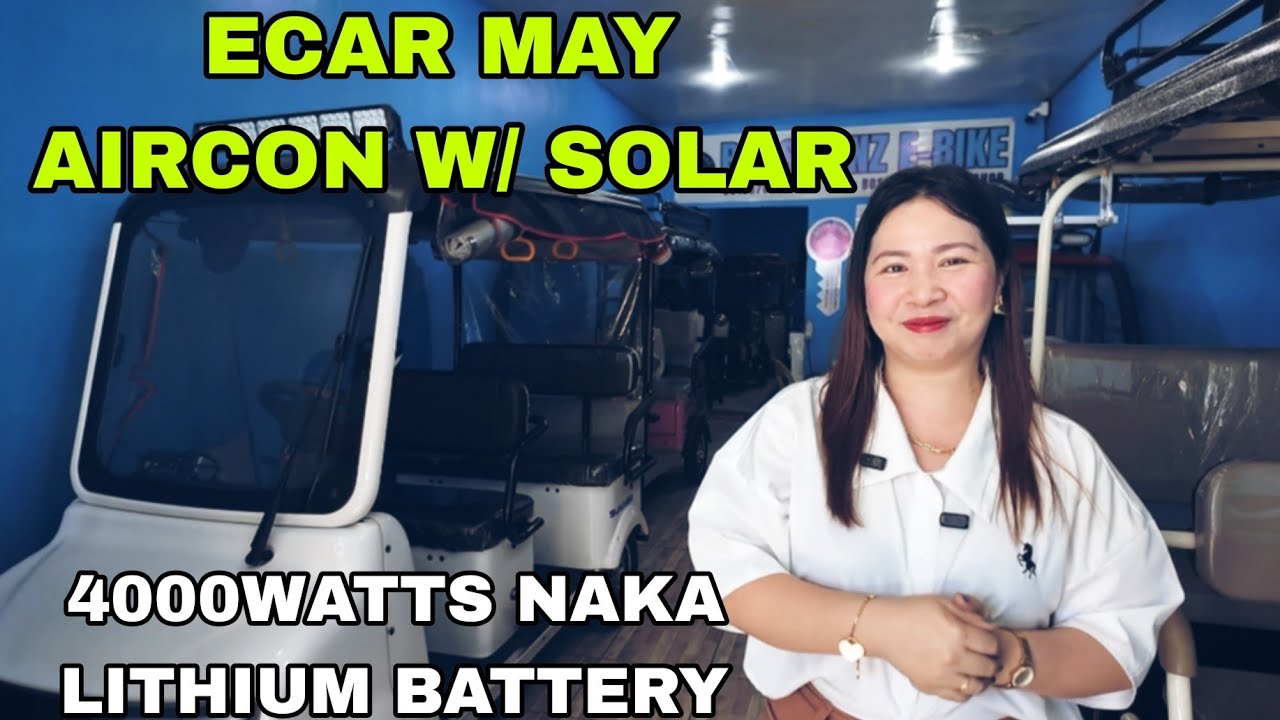 ECAR MAY SOLAR AT MALAKAS NA AIRCON 