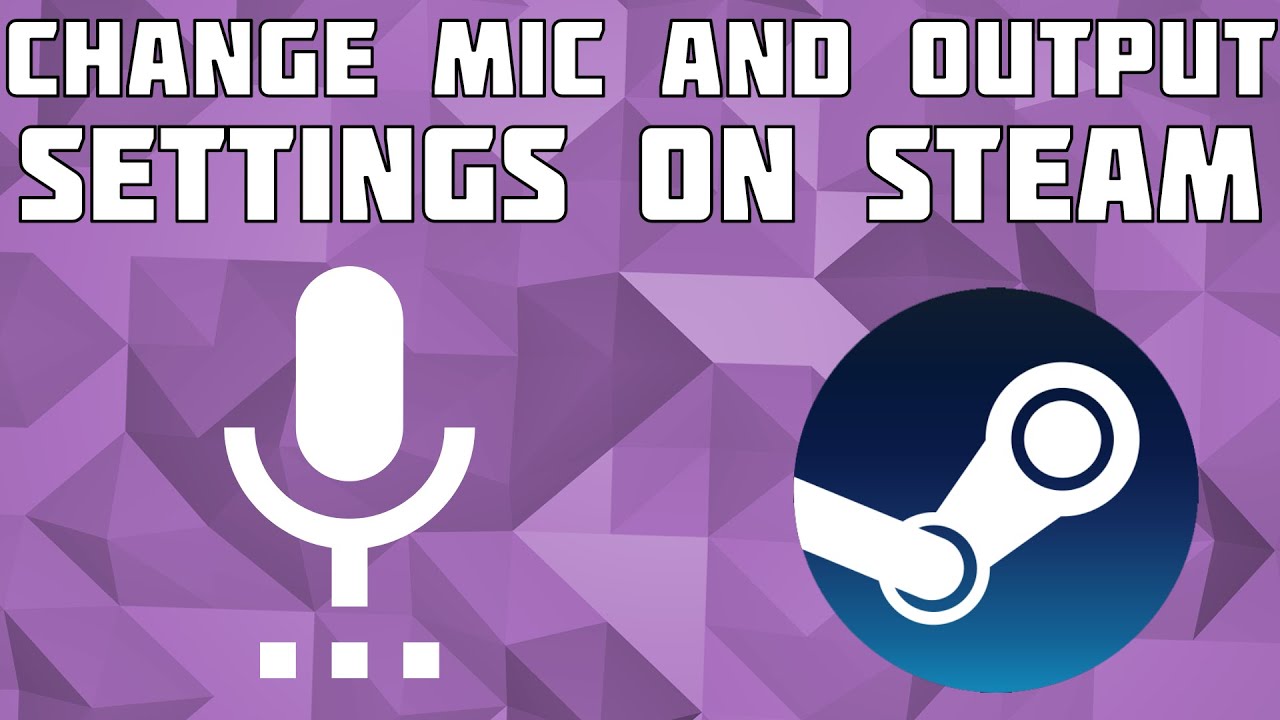 Change Microphone and Speaker Output Settings in Steam!