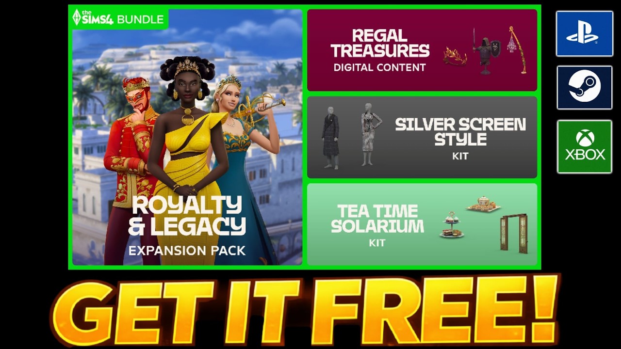 How to Get The Sims 4 Royalty & Legacy Grand Bundle for FREE ✅ PS5 XBOX PC (100% Legit) 🔥