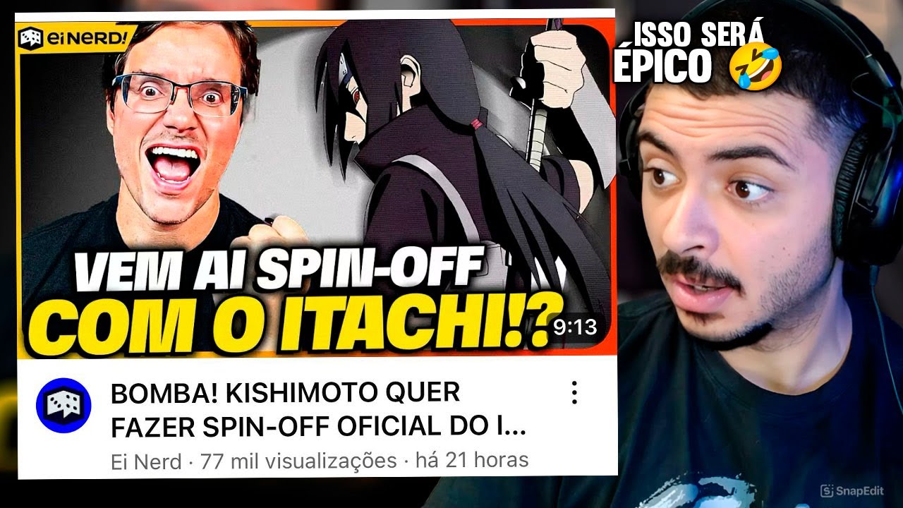 KAMUZ REAGE: BOMBA! KISHIMOTO QUER FAZER SPIN-OFF OFICIAL DO ITACHI! - ei nerd