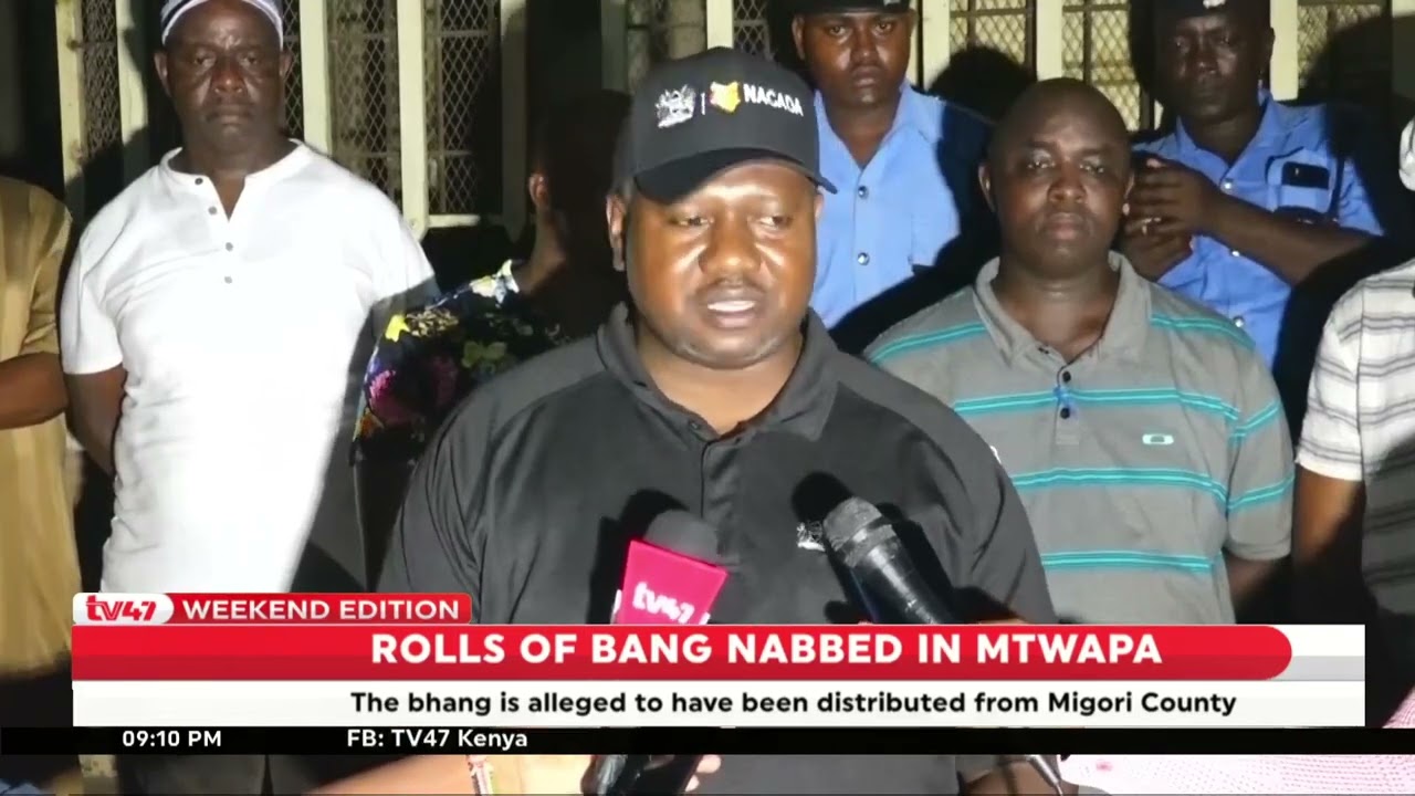 435 rolls of bhang found with two suspets arrested in Mtwapa