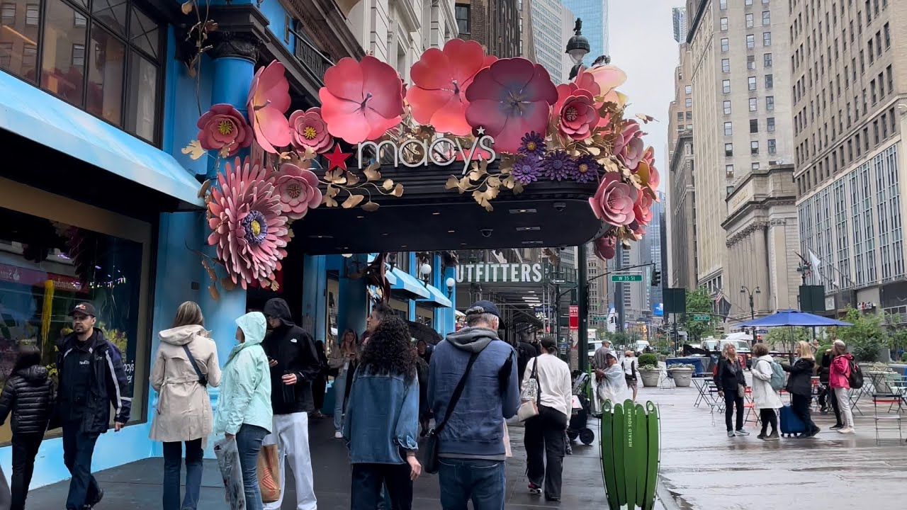 New York Walking Tour Rainy Day In New York 