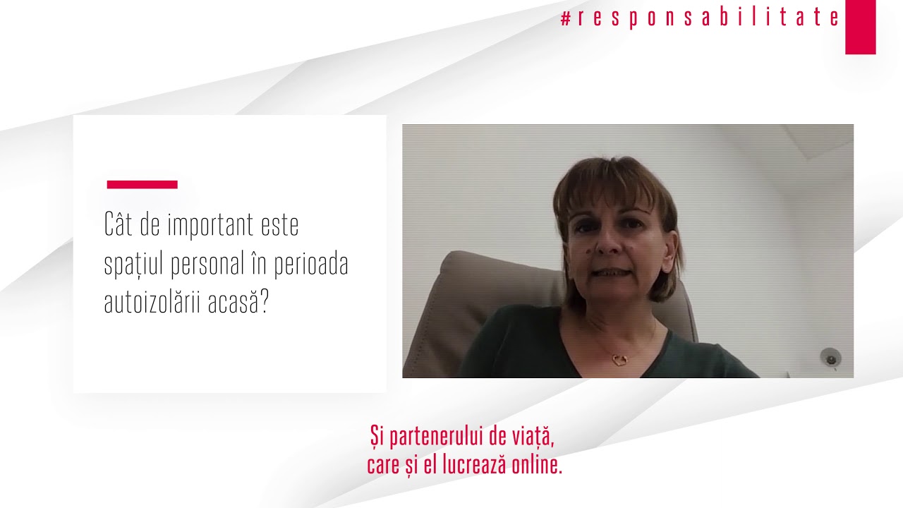 C&acirc;t de important este spațiul personal &icirc;n autoizolare? - Dr. Daniela Sichitiu - REGINA MARIA