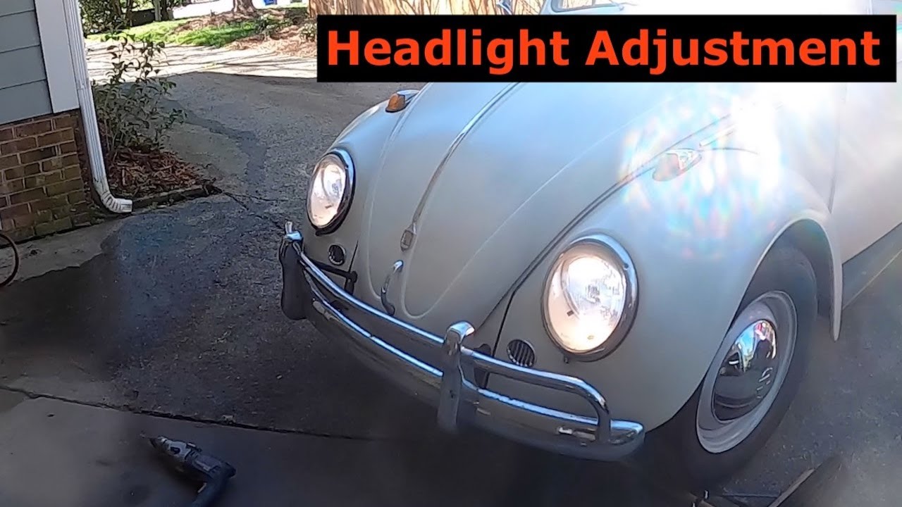 1961 VW Beetle - Headlight Adjustment - 145
