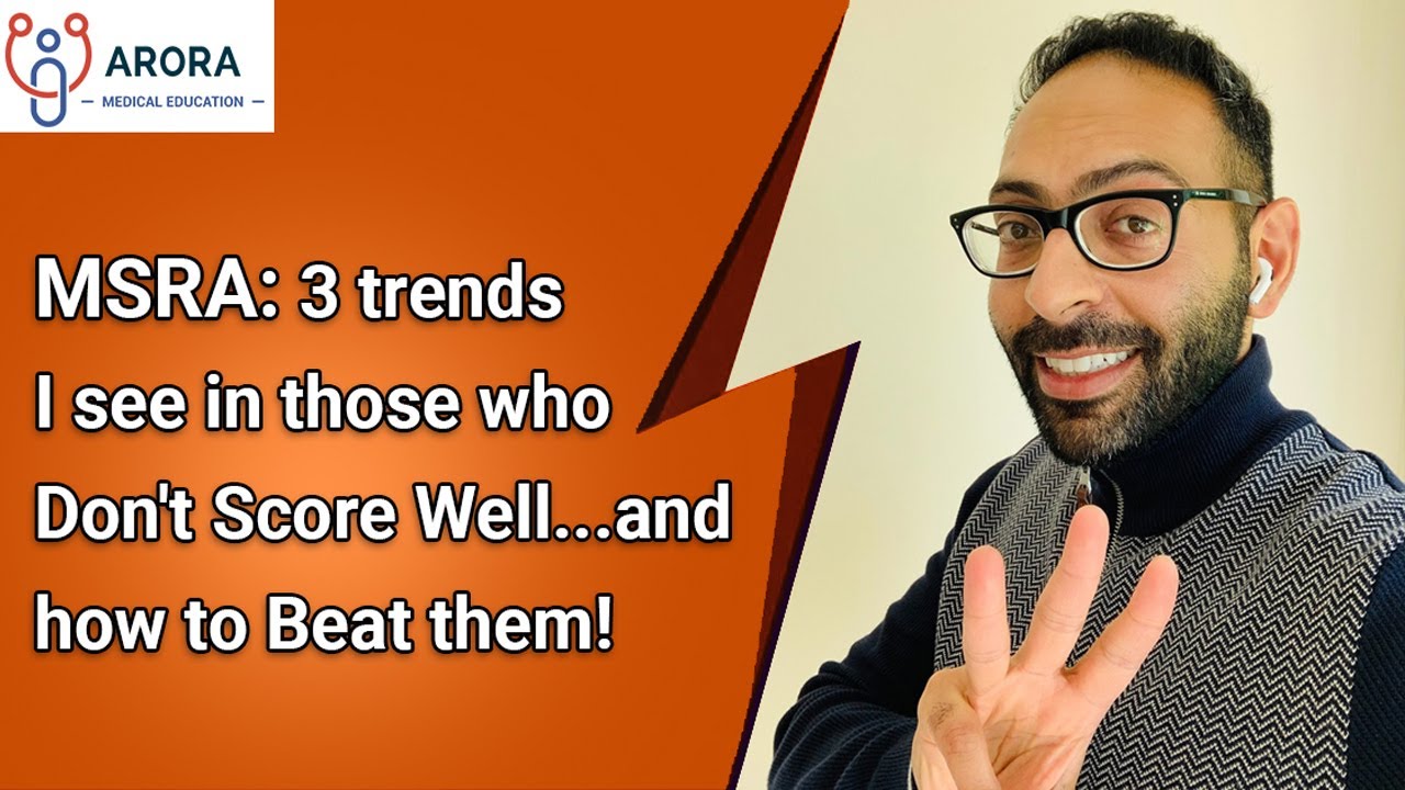 MSRA Exam: 3 Trends I see in those who Score Low (Fail) - plus how to beat them and Pass
