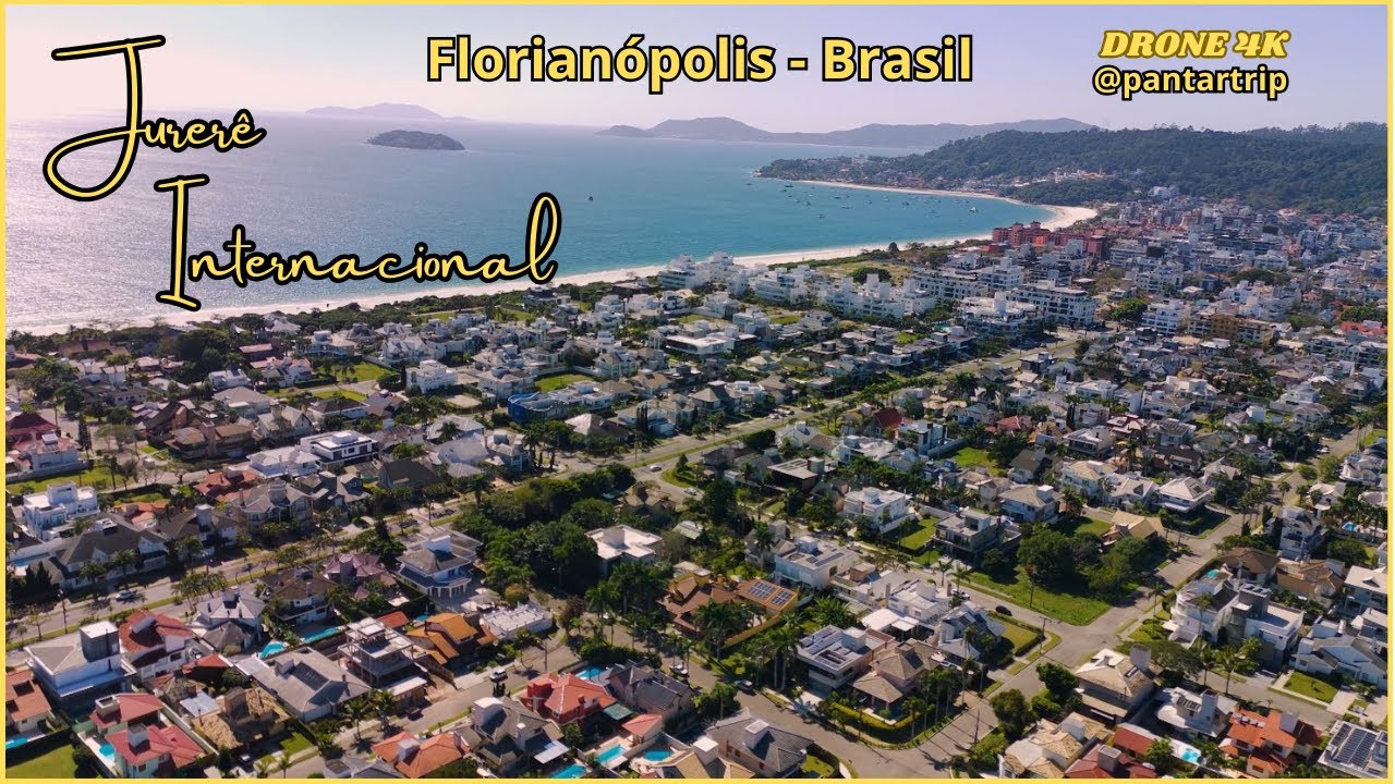 PRAIA DE JURERÊ INTERNACIONAL - Florianópolis - BRASIL - DRONE 4K