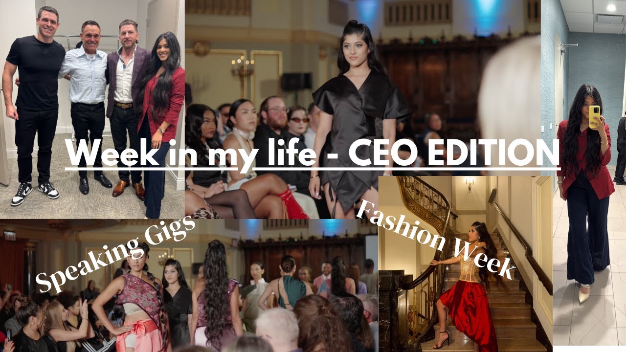 Week in the life of a 25 year old CEO ❥ 2025 Chicago Fashion Week, Speaking Gigs, Hosting, & MORE!
