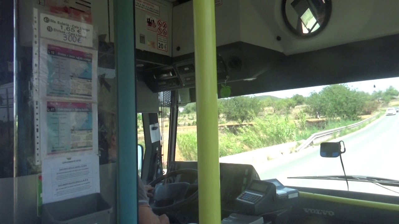 bus from cala llonga to santa eulalia ibiza