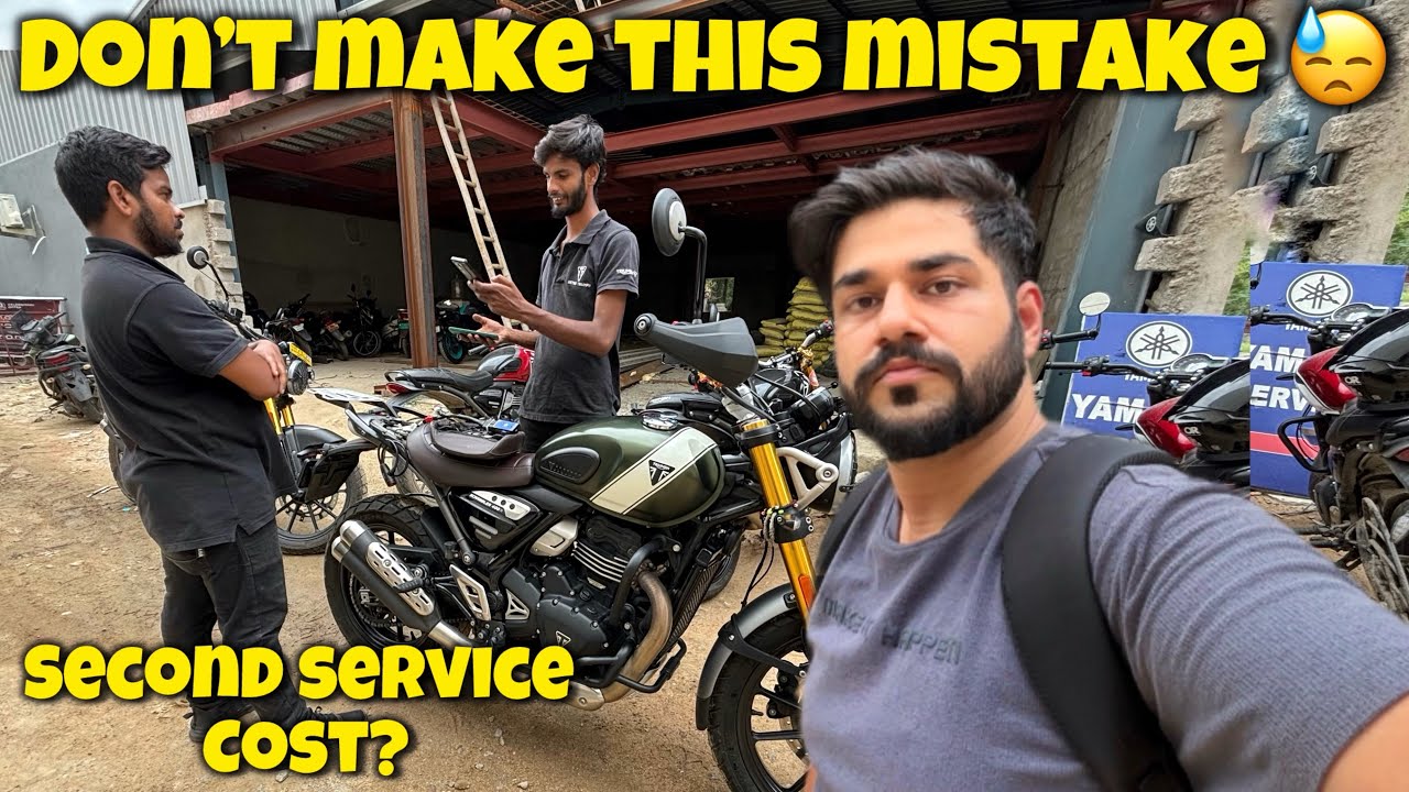SECOND SERVICE OF TRIUMPH SCRAMBLER 400X | REGRET This One MISTAKE😓| Sagar Tumkur