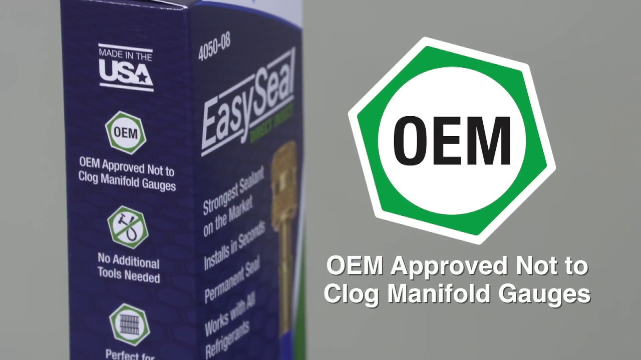 EasySeal Direct Inject-UV - Permanently Seals Refrigerant Leaks and UV Dye Locates Larger Leaks