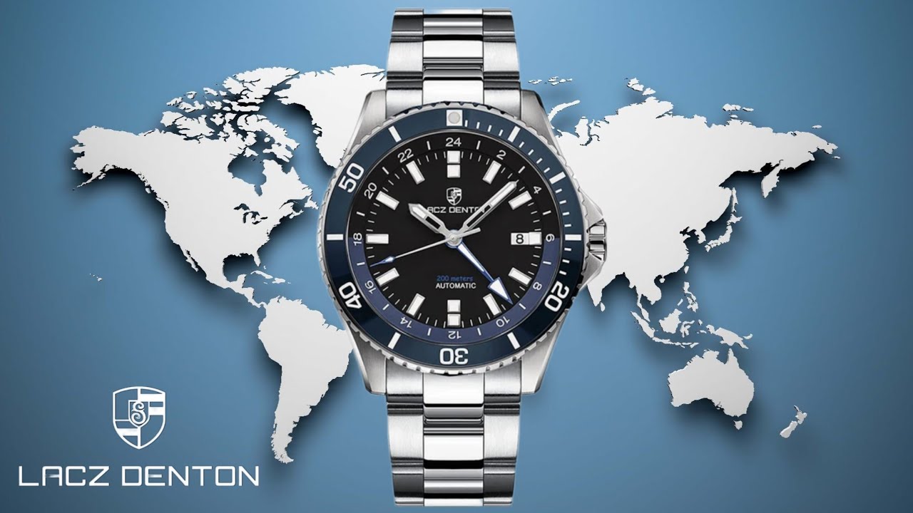 Lacz Denton LD9106 GMT / Mido Ocean Star GMT Hommage / deutsch