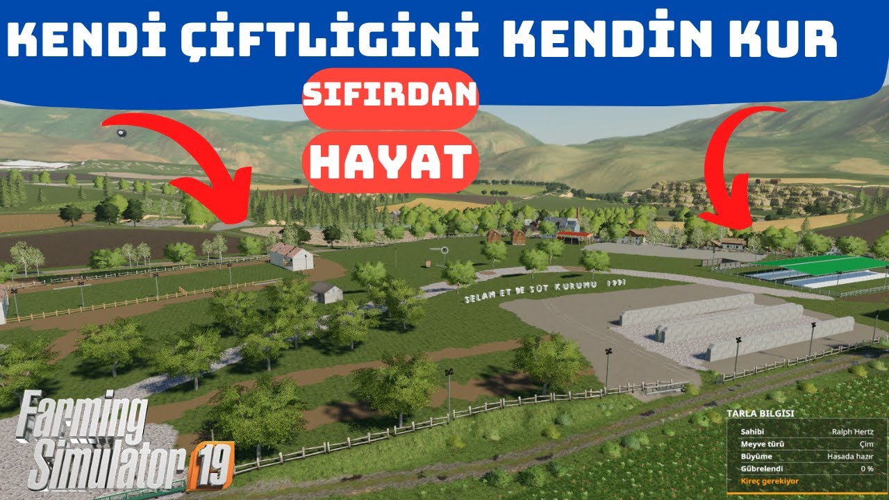 sıfırdan hayvan çiftliği kuruyoruz!farming simulator 19//we are building an animal farm from scratch
