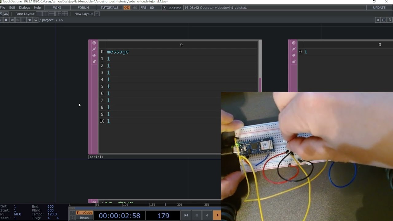Arduino to TouchDesigner Part 2: Potentiometer