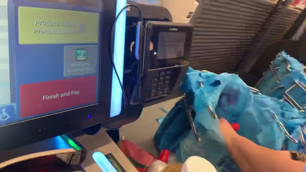 Toshiba self checkout at market district Oxford drive bethel park pa