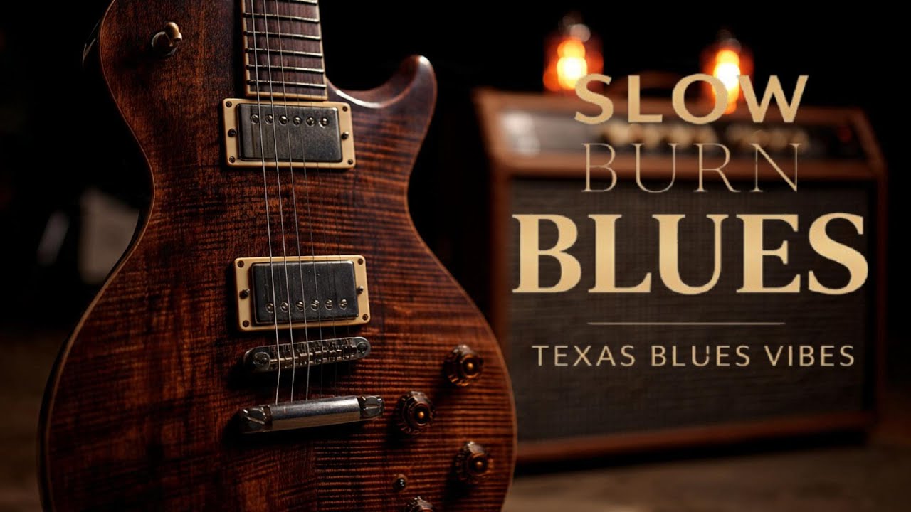 Slow Texas Bar Blues – Relaxing Slow Blues Guitar for Night, Work & Study | Texas Blues Vibes