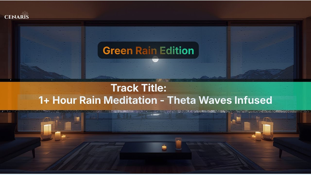 Theta Waves Meditation with Rain Ambience | Deep Meditation, Sleep Subconscious Healing 1+ Hour
