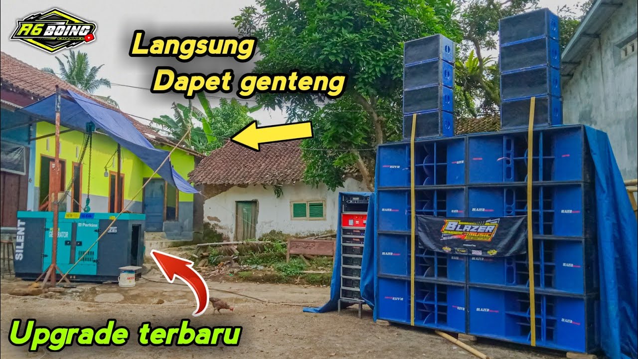BARU UPGRADE JENSET LANGSUNG DAPAT GENTENG || BLAZER MUSIC JEMBER