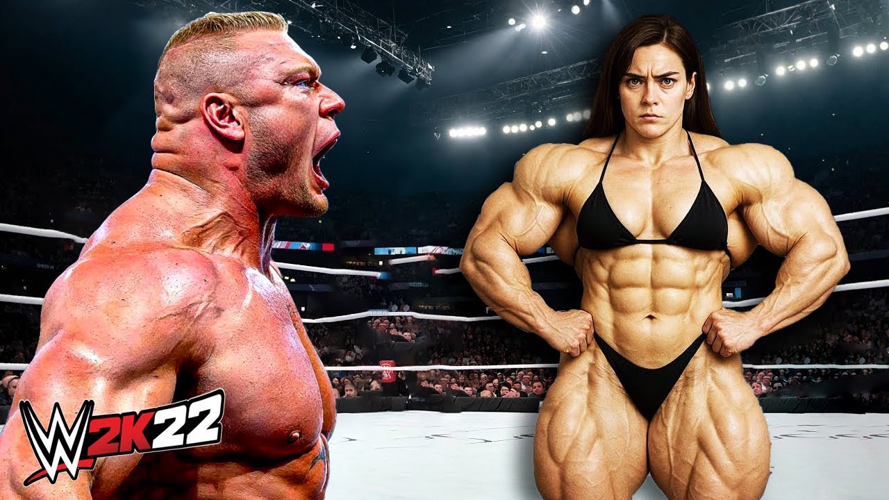 Brock Lesnar vs. Huge Female Hands (WWE 2K22)