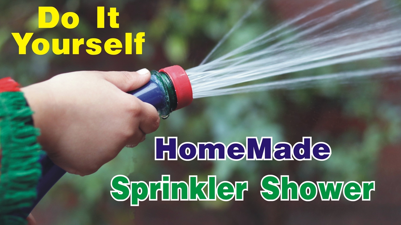 How to Make Cheap Garden Sprinkler Shower with Plastic Bottle Cap