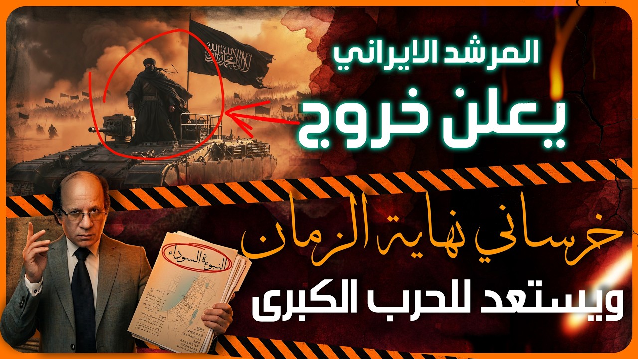 عاجل:تسريبات مرشد إيران يعلن خرساني نهاية الزمان|أستعدادا للحرب الكبرى| نبوءة المهدي يتبناها المرشد!