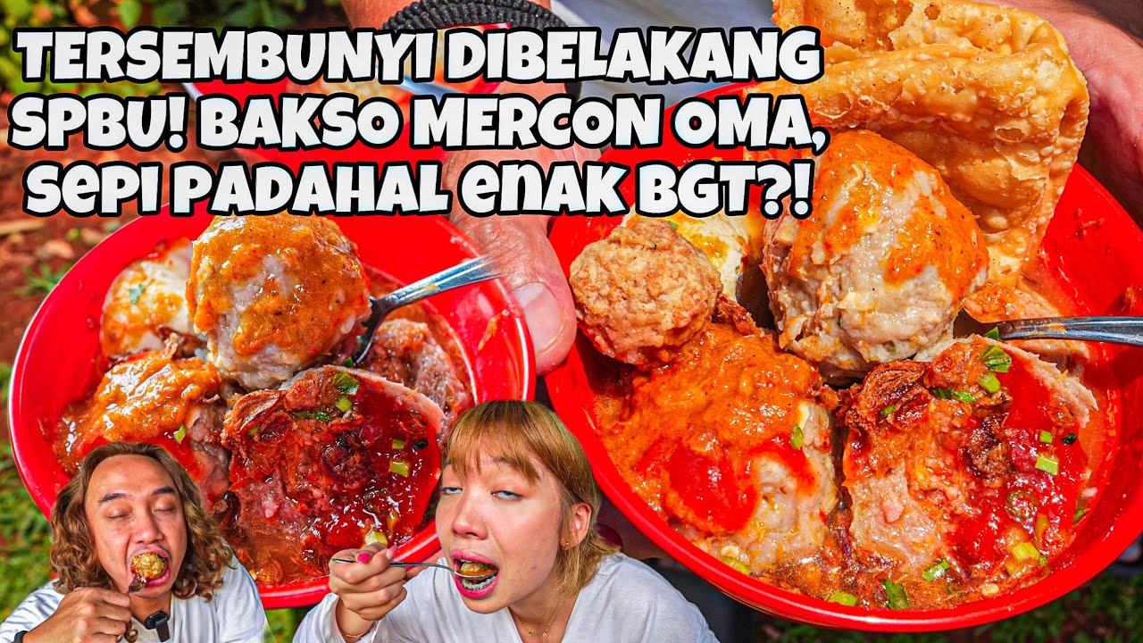 TERSEMBUNYI DIBELAKANG SPBU ADA BAKSO MALANG MERCON BAWANG GORENG SEPUASNYA!!!