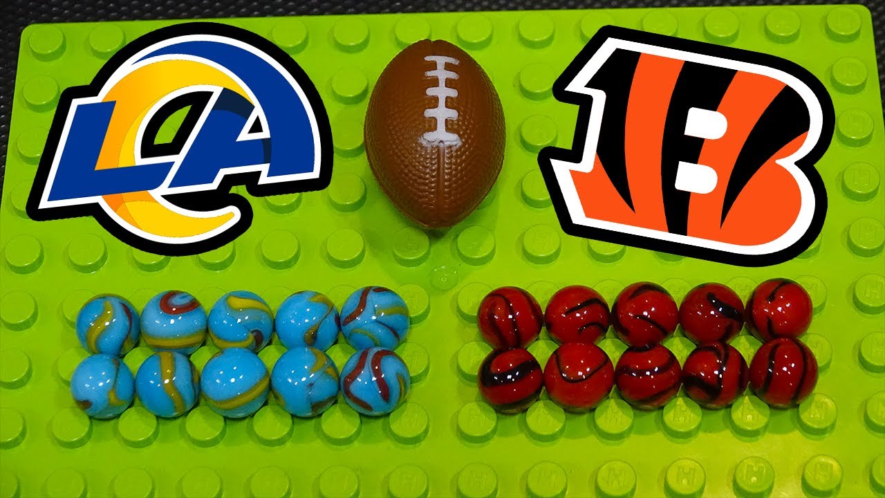 Суперкубковая битва &laquo;Бенгалс&raquo; против &laquo;Рэмс&raquo;! &mdash; Marble Race 🏈