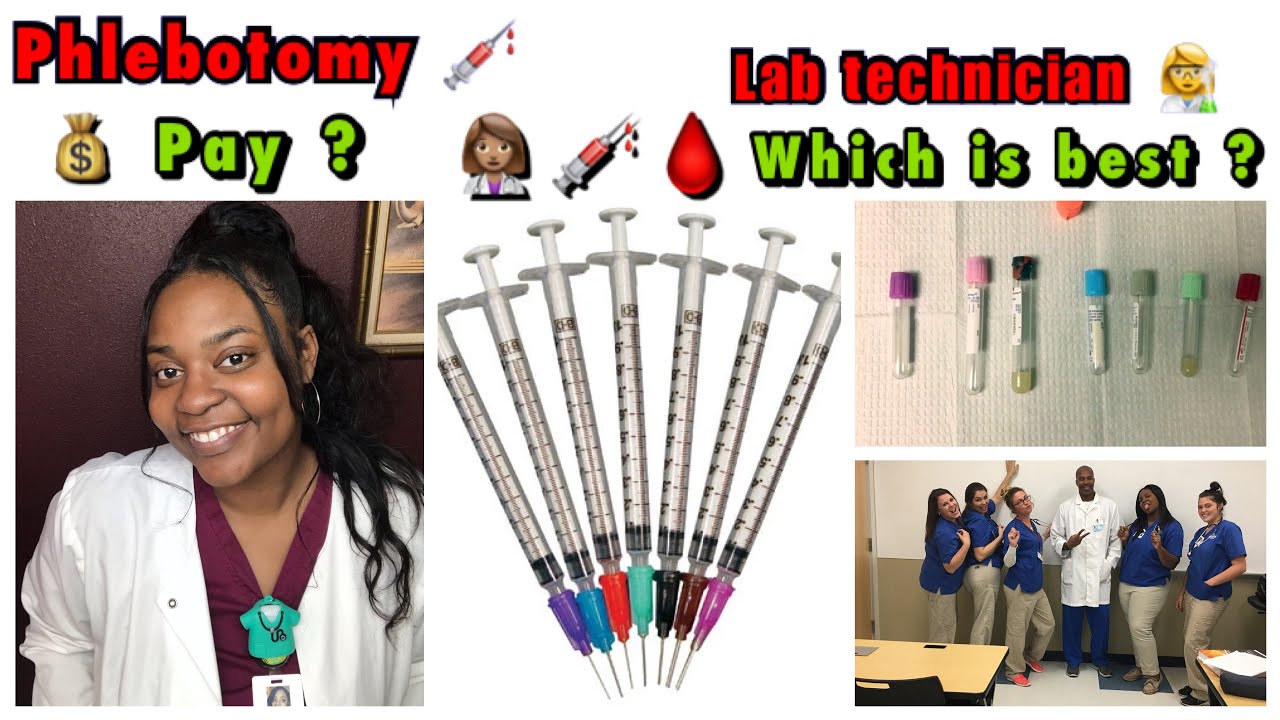 Phlebotomy💉 vs Lab Technician 🧪 ? Job duties ? Which one to choose ? Who gets paid the MOST MONEY?