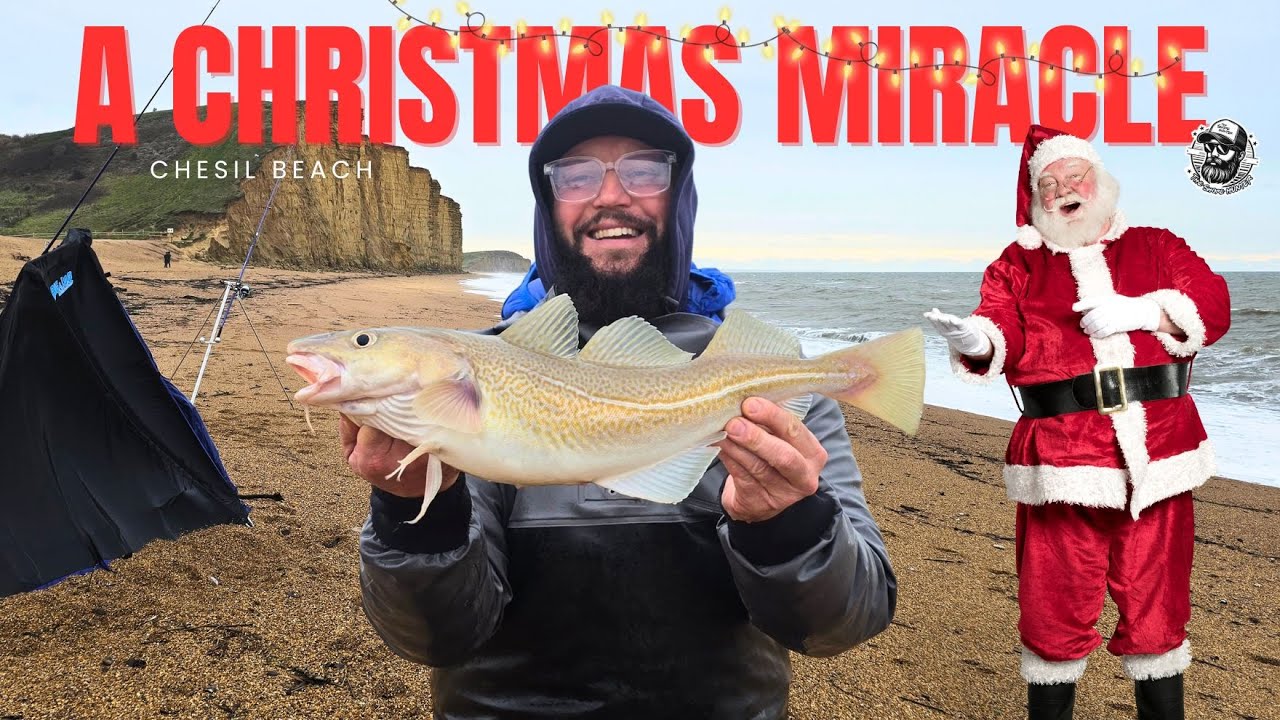 It's A COD-MAS Miracle! Merry Christmas Fishing From Chesil Beach